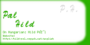 pal hild business card